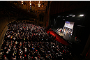 CHICAGO, IL - JANUARY 25:  A general view of the theatre as Clay Guida weighs in during the UFC on FOX weigh-in on January 25, 2013 at the Chicago Theatre in Chicago, Illinois. (Photo by Josh Hedges/Zuffa LLC/Zuffa LLC via Getty Images)