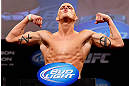 CHICAGO, IL - JANUARY 25:  Erik Koch weighs in during the UFC on FOX weigh-in on January 25, 2013 at the Chicago Theatre in Chicago, Illinois. (Photo by Josh Hedges/Zuffa LLC/Zuffa LLC via Getty Images)