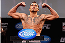 CHICAGO, IL - JANUARY 25:  Anthony Pettis weighs in during the UFC on FOX weigh-in on January 25, 2013 at the Chicago Theatre in Chicago, Illinois. (Photo by Josh Hedges/Zuffa LLC/Zuffa LLC via Getty Images)
