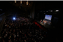CHICAGO, IL - JANUARY 25:  A general view of the theatre as Quinton "Rampage" Jackson and Glover Teixeira face off during the UFC on FOX weigh-in on January 25, 2013 at the Chicago Theatre in Chicago, Illinois. (Photo by Josh Hedges/Zuffa LLC/Zuffa LLC via Getty Images)