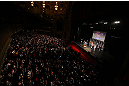 CHICAGO, IL - JANUARY 25:  A general view of the theatre as Demetrious Johnson weighs in during the UFC on FOX weigh-in on January 25, 2013 at the Chicago Theatre in Chicago, Illinois. (Photo by Josh Hedges/Zuffa LLC/Zuffa LLC via Getty Images)