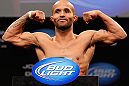 CHICAGO, IL - JANUARY 25:  Demetrious Johnson weighs in during the UFC on FOX weigh-in on January 25, 2013 at the Chicago Theatre in Chicago, Illinois. (Photo by Josh Hedges/Zuffa LLC/Zuffa LLC via Getty Images)