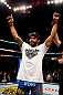 CHICAGO, IL - JANUARY 26:  Rafael Natal celebrates after defeating Sean Spencer during their Middleweight Bout part of UFC on FOX at United Center on January 26, 2013 in Chicago, Illinois.  (Photo by Al Bello/Zuffa LLC/Zuffa LLC Via Getty Images)