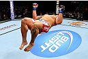 CHICAGO, IL - JANUARY 26:  Shawn Jordan celebrates defeating Mike Russow during their Heavyweight Bout part of UFC on FOX at United Center on January 26, 2013 in Chicago, Illinois.  (Photo by Al Bello/Zuffa LLC/Zuffa LLC Via Getty Images)