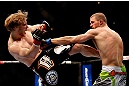 CHICAGO, IL - JANUARY 26:  Pascal Krauss (R) fights Mike Stumpf (L) during their Welterweight Bout part of UFC on FOX at United Center on January 26, 2013 in Chicago, Illinois.  (Photo by Josh Hedges/Zuffa LLC/Zuffa LLC Via Getty Images)