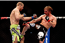 CHICAGO, IL - JANUARY 26:  Pascal Krauss (L) fights Mike Stumpf (R) during their Welterweight Bout part of UFC on FOX at United Center on January 26, 2013 in Chicago, Illinois.  (Photo by Josh Hedges/Zuffa LLC/Zuffa LLC Via Getty Images)