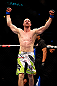 CHICAGO, IL - JANUARY 26:  Pascal Krauss celebrates after defeating Mike Stumpf during their Welterweight Bout part of UFC on FOX at United Center on January 26, 2013 in Chicago, Illinois.  (Photo by Josh Hedges/Zuffa LLC/Zuffa LLC Via Getty Images)