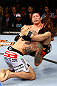 CHICAGO, IL - JANUARY 26:  Clay Guida (L) dumps Hatsu Hioki (R) during their Featherweight Bout part of UFC on FOX at United Center on January 26, 2013 in Chicago, Illinois.  (Photo by Al Bello/Zuffa LLC/Zuffa LLC Via Getty Images)