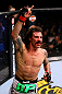 CHICAGO, IL - JANUARY 26:  Clay Guida celebrates defeating Hatsu Hioki during their Featherweight Bout part of UFC on FOX at United Center on January 26, 2013 in Chicago, Illinois.  (Photo by Al Bello/Zuffa LLC/Zuffa LLC Via Getty Images)