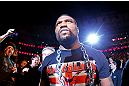 CHICAGO, IL - JANUARY 26:  Rampage Jackson walks to the octagon prior to his Light Heavyweight Bout against Glover Teixeira part of UFC on FOX at United Center on January 26, 2013 in Chicago, Illinois.  (Photo by Al Bello/Zuffa LLC/Zuffa LLC Via Getty Images)