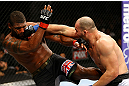 CHICAGO, IL - JANUARY 26:  Glover Teixeira (R) punches Rampage Jackson (L) during their Light Heavyweight Bout part of UFC on FOX at United Center on January 26, 2013 in Chicago, Illinois.  (Photo by Al Bello/Zuffa LLC/Zuffa LLC Via Getty Images)