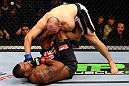 CHICAGO, IL - JANUARY 26:  Glover Teixeira (Top) fights Rampage Jackson (Bottom) during their Light Heavyweight Bout part of UFC on FOX at United Center on January 26, 2013 in Chicago, Illinois.  (Photo by Al Bello/Zuffa LLC/Zuffa LLC Via Getty Images)