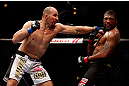 CHICAGO, IL - JANUARY 26:  Glover Teixeira (L) punches Rampage Jackson (R) during their Light Heavyweight Bout part of UFC on FOX at United Center on January 26, 2013 in Chicago, Illinois.  (Photo by Josh Hedges/Zuffa LLC/Zuffa LLC Via Getty Images)