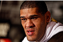 LAS VEGAS, NV - JANUARY 31:  Antonio "Bigfoot" Silva interacts with media during the UFC 156 Ultimate Media Day on January 31, 2013 at the Mandalay Bay in Las Vegas, Nevada.  (Photo by Josh Hedges/Zuffa LLC/Zuffa LLC via Getty Images)