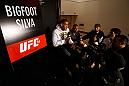 LAS VEGAS, NV - JANUARY 31:  Antonio "Bigfoot" Silva interacts with media during the UFC 156 Ultimate Media Day on January 31, 2013 at the Mandalay Bay in Las Vegas, Nevada.  (Photo by Josh Hedges/Zuffa LLC/Zuffa LLC via Getty Images)
