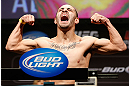LAS VEGAS, NV - FEBRUARY 01:  Chico Camus weighs in during the UFC 156 weigh-in on February 1, 2013 at Mandalay Bay Events Center in Las Vegas, Nevada.  (Photo by Josh Hedges/Zuffa LLC/Zuffa LLC via Getty Images)