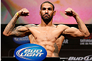 LAS VEGAS, NV - FEBRUARY 01:  Jay Hieron weighs in during the UFC 156 weigh-in on February 1, 2013 at Mandalay Bay Events Center in Las Vegas, Nevada.  (Photo by Josh Hedges/Zuffa LLC/Zuffa LLC via Getty Images)