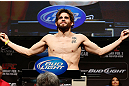 LAS VEGAS, NV - FEBRUARY 01:  Jon Fitch weighs in during the UFC 156 weigh-in on February 1, 2013 at Mandalay Bay Events Center in Las Vegas, Nevada.  (Photo by Josh Hedges/Zuffa LLC/Zuffa LLC via Getty Images)