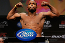LAS VEGAS, NV - FEBRUARY 01:  Rashad Evans weighs in during the UFC 156 weigh-in on February 1, 2013 at Mandalay Bay Events Center in Las Vegas, Nevada.  (Photo by Josh Hedges/Zuffa LLC/Zuffa LLC via Getty Images)