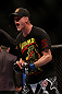 LAS VEGAS, NV - FEBRUARY 02:  Evan Dunham reacts to his victory over Gleison Tibau after their lightweight fight at UFC 156 on February 2, 2013 at the Mandalay Bay Events Center in Las Vegas, Nevada.  (Photo by Josh Hedges/Zuffa LLC/Zuffa LLC via Getty Images) *** Local Caption *** Gleison Tibau; Evan Dunham