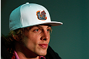 LONDON, ENGLAND - FEBRUARY 13:  Matthew Riddle interacts with media during a UFC press conference on February 13, 2013 at Hooks Gym in London, England.  (Photo by Josh Hedges/Zuffa LLC/Zuffa LLC via Getty Images)