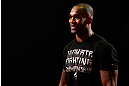 LONDON, ENGLAND - FEBRUARY 13:  Jimi Manuwa conducts an open training session for media on February 13, 2013 at Hooks Gym in London, England.  (Photo by Josh Hedges/Zuffa LLC/Zuffa LLC via Getty Images)