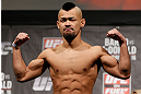 LONDON, ENGLAND - FEBRUARY 15:  Motonobu Tezuka weighs in during the UFC weigh-in on February 15, 2013 at Wembley Arena in London, England.  (Photo by Josh Hedges/Zuffa LLC/Zuffa LLC via Getty Images)
