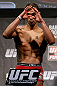 LONDON, ENGLAND - FEBRUARY 15:  Vaughan Lee weighs in during the UFC weigh-in on February 15, 2013 at Wembley Arena in London, England.  (Photo by Josh Hedges/Zuffa LLC/Zuffa LLC via Getty Images)