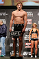 LONDON, ENGLAND - FEBRUARY 15:  Gunnar Nelson weighs in during the UFC weigh-in on February 15, 2013 at Wembley Arena in London, England.  (Photo by Josh Hedges/Zuffa LLC/Zuffa LLC via Getty Images)