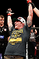 LONDON, ENGLAND - FEBRUARY 16:  Andy Ogle reacts after defeating Josh Grispi in their featherweight fight during the UFC on Fuel TV event on February 16, 2013 at Wembley Arena in London, England.  (Photo by Josh Hedges/Zuffa LLC/Zuffa LLC via Getty Images)