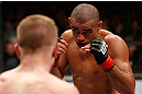 LONDON, ENGLAND - FEBRUARY 16:  (R-L) Renan Barao squares off with Michael McDonald in their interim bantamweight title fight during the UFC on Fuel TV event on February 16, 2013 at Wembley Arena in London, England.  (Photo by Josh Hedges/Zuffa LLC/Zuffa LLC via Getty Images)