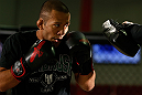 TORRANCE, CA - FEBRUARY 20:  Ivan Menjivar conducts an open training session for fans and media at the UFC Gym on February 20, 2013 in Torrance, California.  (Photo by Josh Hedges/Zuffa LLC/Zuffa LLC via Getty Images)