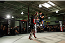 TORRANCE, CA - FEBRUARY 20:  Lyoto Machida conducts an open training session for fans and media at the UFC Gym on February 20, 2013 in Torrance, California.  (Photo by Josh Hedges/Zuffa LLC/Zuffa LLC via Getty Images)
