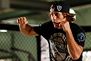 TORRANCE, CA - FEBRUARY 20:  Urijah Faber conducts an open training session for fans and media at the UFC Gym on February 20, 2013 in Torrance, California.  (Photo by Josh Hedges/Zuffa LLC/Zuffa LLC via Getty Images)