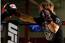 TORRANCE, CA - FEBRUARY 20:  Urijah Faber conducts an open training session for fans and media at the UFC Gym on February 20, 2013 in Torrance, California.  (Photo by Josh Hedges/Zuffa LLC/Zuffa LLC via Getty Images)