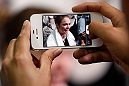 TORRANCE, CA - FEBRUARY 20:  Ronda Rousey interacts with media after an open training session at the UFC Gym on February 20, 2013 in Torrance, California.  (Photo by Josh Hedges/Zuffa LLC/Zuffa LLC via Getty Images)