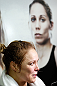 TORRANCE, CA - FEBRUARY 20:  Ronda Rousey interacts with media after an open training session at the UFC Gym on February 20, 2013 in Torrance, California.  (Photo by Josh Hedges/Zuffa LLC/Zuffa LLC via Getty Images)