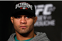 ANAHEIM, CA - FEBRUARY 21:  Josh Koscheck interacts with media during a UFC pre-fight press conference at Honda Center on February 21, 2013 in Anaheim, California.  (Photo by Josh Hedges/Zuffa LLC/Zuffa LLC via Getty Images)