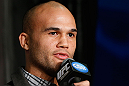 ANAHEIM, CA - FEBRUARY 21:  Robbie Lawler interacts with media during a UFC pre-fight press conference at Honda Center on February 21, 2013 in Anaheim, California.  (Photo by Josh Hedges/Zuffa LLC/Zuffa LLC via Getty Images)