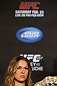 ANAHEIM, CA - FEBRUARY 21:  Ronda Rousey interacts with media during a UFC pre-fight press conference at Honda Center on February 21, 2013 in Anaheim, California.  (Photo by Josh Hedges/Zuffa LLC/Zuffa LLC via Getty Images)