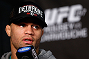 ANAHEIM, CA - FEBRUARY 21:  Josh Koscheck interacts with media during a UFC pre-fight press conference at Honda Center on February 21, 2013 in Anaheim, California.  (Photo by Josh Hedges/Zuffa LLC/Zuffa LLC via Getty Images)
