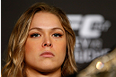 ANAHEIM, CA - FEBRUARY 21:  Ronda Rousey interacts with media during a UFC pre-fight press conference at Honda Center on February 21, 2013 in Anaheim, California.  (Photo by Josh Hedges/Zuffa LLC/Zuffa LLC via Getty Images)