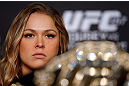 ANAHEIM, CA - FEBRUARY 21:  Ronda Rousey interacts with media during a UFC pre-fight press conference at Honda Center on February 21, 2013 in Anaheim, California.  (Photo by Josh Hedges/Zuffa LLC/Zuffa LLC via Getty Images)