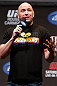ANAHEIM, CA - FEBRUARY 22:  UFC President Dana White interacts with fans during a Q&A session before the UFC 157 weigh-in at Honda Center on February 22, 2013 in Anaheim, California.  (Photo by Josh Hedges/Zuffa LLC/Zuffa LLC via Getty Images)