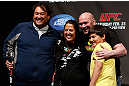 ANAHEIM, CA - FEBRUARY 22:  UFC President Dana White poses for photos with fans during a Q&A session before the UFC 157 weigh-in at Honda Center on February 22, 2013 in Anaheim, California.  (Photo by Josh Hedges/Zuffa LLC/Zuffa LLC via Getty Images)