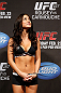 ANAHEIM, CA - FEBRUARY 22:  UFC Octagon Girl Arianny Celeste stands on stage during the UFC 157 weigh-in at Honda Center on February 22, 2013 in Anaheim, California.  (Photo by Josh Hedges/Zuffa LLC/Zuffa LLC via Getty Images)