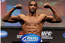 ANAHEIM, CA - FEBRUARY 22:  Neil Magny weighs in during the UFC 157 weigh-in at Honda Center on February 22, 2013 in Anaheim, California.  (Photo by Josh Hedges/Zuffa LLC/Zuffa LLC via Getty Images)