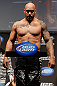 ANAHEIM, CA - FEBRUARY 22:  Lavar Johnson weighs in during the UFC 157 weigh-in at Honda Center on February 22, 2013 in Anaheim, California.  (Photo by Josh Hedges/Zuffa LLC/Zuffa LLC via Getty Images)