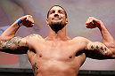 ANAHEIM, CA - FEBRUARY 22:  Brendan Schaub weighs in during the UFC 157 weigh-in at Honda Center on February 22, 2013 in Anaheim, California.  (Photo by Josh Hedges/Zuffa LLC/Zuffa LLC via Getty Images)