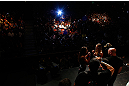 ANAHEIM, CA - FEBRUARY 22:  (R-L) Opponents Ronda Rousey and Liz Carmouche face off during the UFC 157 weigh-in at Honda Center on February 22, 2013 in Anaheim, California.  (Photo by Josh Hedges/Zuffa LLC/Zuffa LLC via Getty Images)